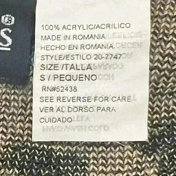 Sag Harbor knit size small Animal print cardigan duster - Picture 6 of 7